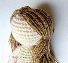 Crochet Doll Hair Tutorial by How To Crochet Dolls Hair Easy Dolls Crochet Doll Hair Tutorial