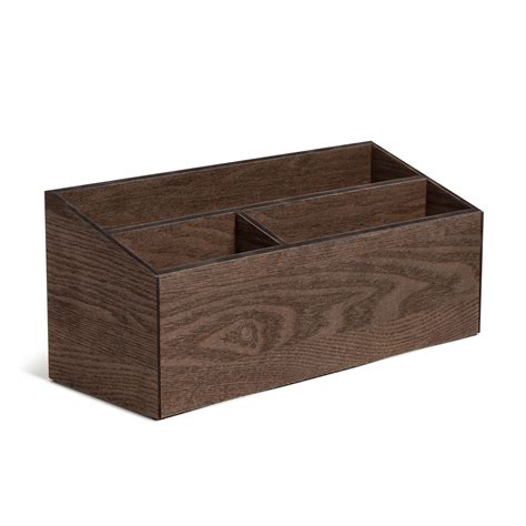 Buy U Brands Monarch Wood Storage Bin, Boxes, Organizer, 13 x 5.5 x 5 ...