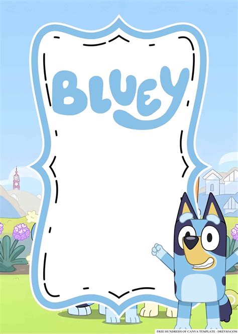 Free invitations bluey birthday invitations party ideas – Artofit