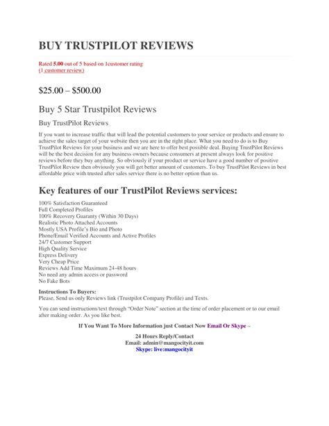 PPT - BUY TRUSTPILOT REVIEWS PowerPoint Presentation, free download ...