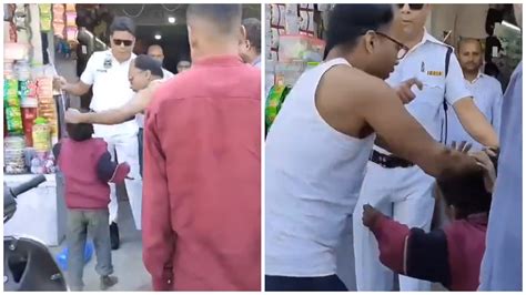 Assam Shocker: Businessman Brutally Thrashes Minor Boys In Front Of Cop ...