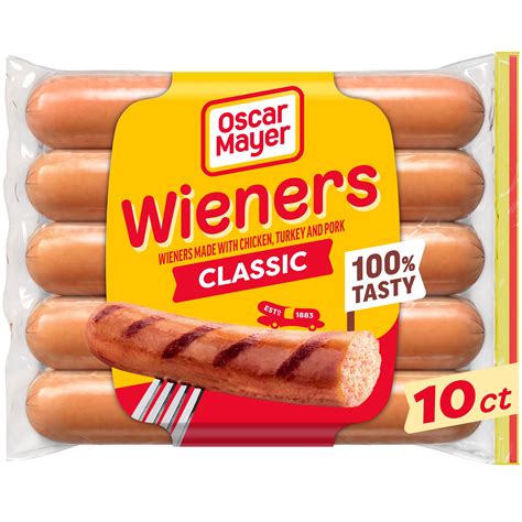 Oscar Mayer Classic Uncured Wieners Hot Dogs, 10 ct. Pack - Walmart.com
