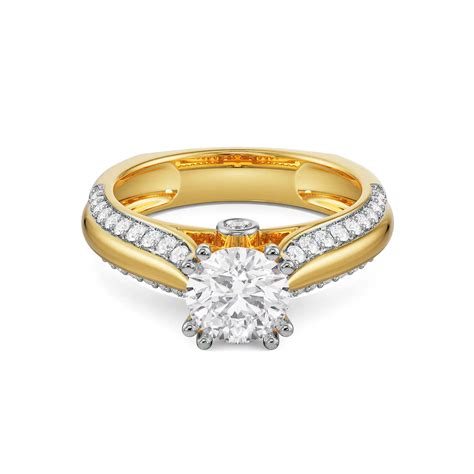 Buy Harper Round Lab Grown Diamond Ring Online At Emori in 9KT