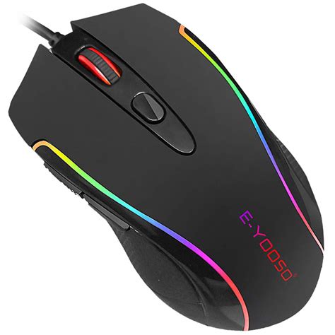Amazon.in: Buy E-YOOSO Gaming Mouse Wired RGB Backlit 6 Programmable ...