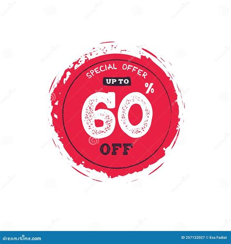 Percent of Sale, Up To 60 Off, Isolated Sticker, Poster Design Template ...