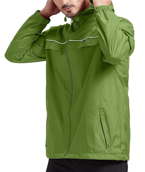 SWISSWELL Mens Rain Jackets Men Waterproof breathable Lightweight ...