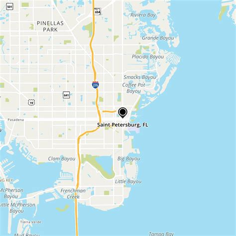 Map of St Petersburg Beach Florida | Beach Map