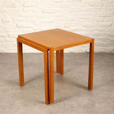 Pair of Oak Side Tables by M. Ryder & Eskild Pontoppidan, Denmark 1960s | #236442