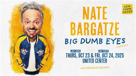 Nate Bargatze: Big Dumb Eyes World Tour, United Center, Chicago, 23 ...