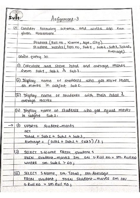 DBMS Assignment-3: SQL Queries and Relational Algebra Analysis - Studocu
