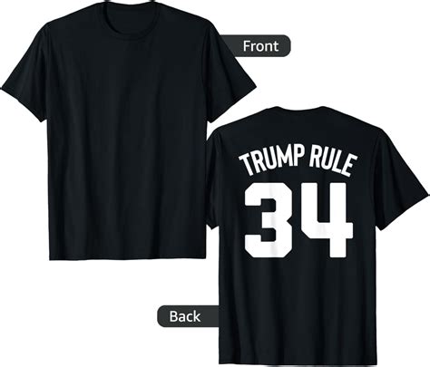 Amazon.com: Trump Rule 34 - Jersey Back T-Shirt : Clothing, Shoes & Jewelry
