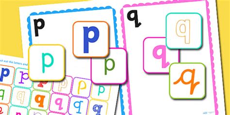 p and q Confusing Letter Sorting Activity (teacher made)
