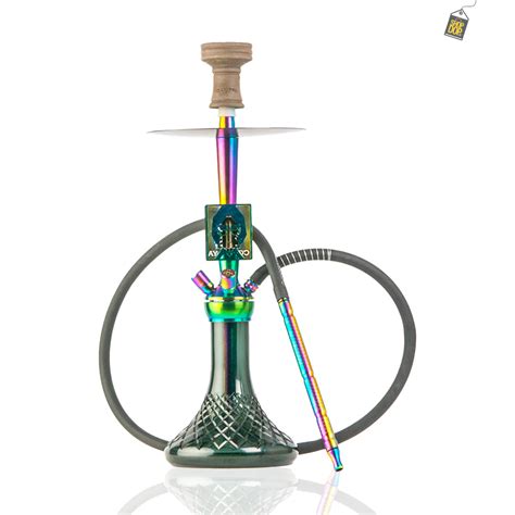 Buy COCOYAYA Moksha SPT Hookah - Rainbow Stem / Green Base – shopdop.in