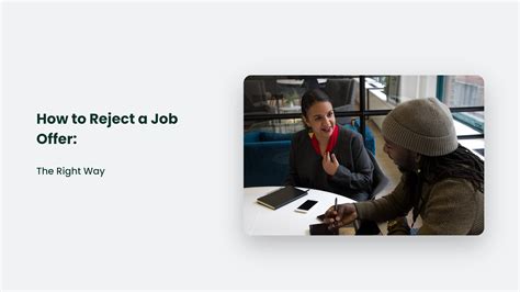 How To Reject A Job Offer: The Right Way | CJ&CO