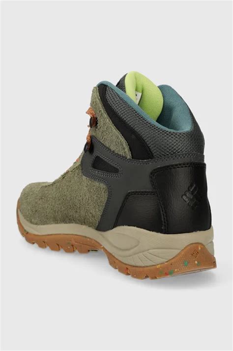 Columbia shoes Newton Ridge men's green color at PRM US