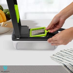 VELOCRATE 14-in-1 Food Chopper & Vegetable Cutter | Manual Slicer ...