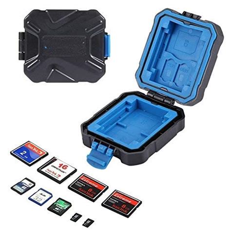Memory Cards Case PULUZ Waterproof Micro SD CF TF Card Holder Stocker ...
