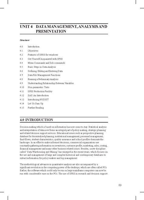 Unit-4 - Good morning - UNIT 4 DATA MANAGEMENT, ANALYSIS AND ...
