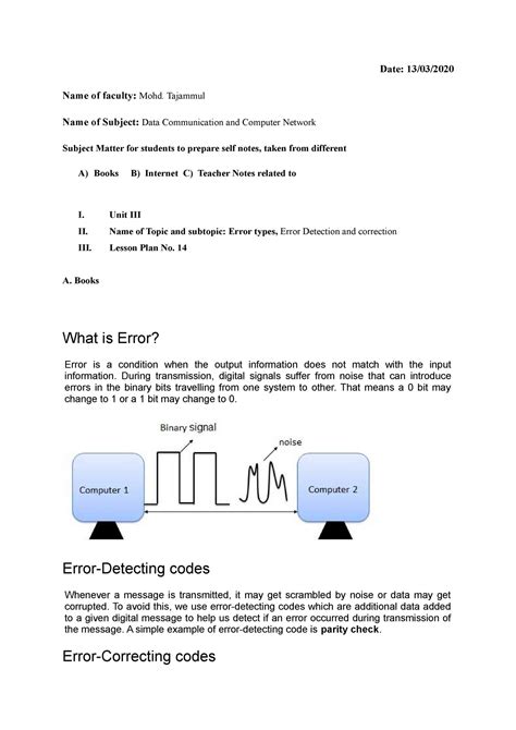 Dcnlp 14 - Lecture notes Data communication and networking Notes - Date ...