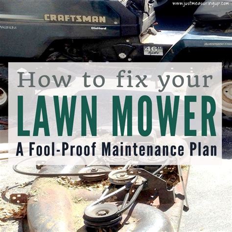 how to fix lawn mowers