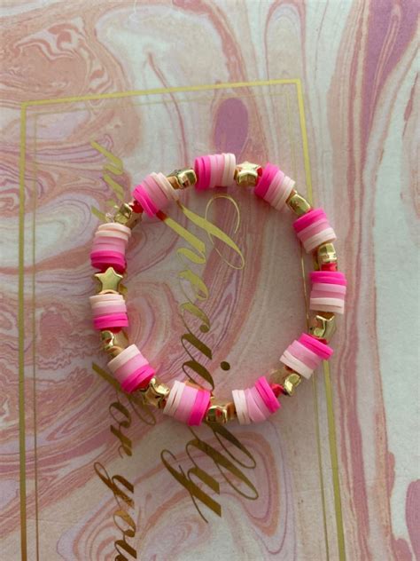 clay bead bracelet tie off
