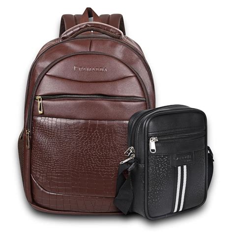 Buy Pramadda Pure Luxury Trendy Backpack And Sling Bag for Men ...