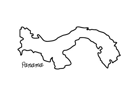 Panama Outline SVG Graphic by Filucry · Creative Fabrica