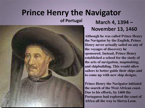 Prince Henry The Navigator Voyages