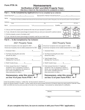 NJ PTR-1A 2021-2026 - Fill and Sign Printable Template Online