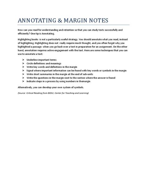 Image result for Annotating a Text Using Margin Notes