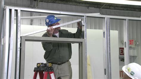 How to Install a Steel Door Frame in Steel Stud Construction | Steel ...