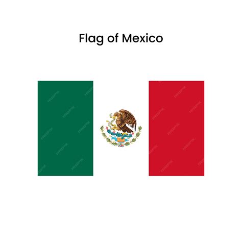 Premium Vector | Mexican flag official colors and proportion vector ...