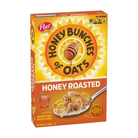 Buy Post Honey Bunches of Oats Honey Roasted Breakfast Cereal, 12 OZ ...