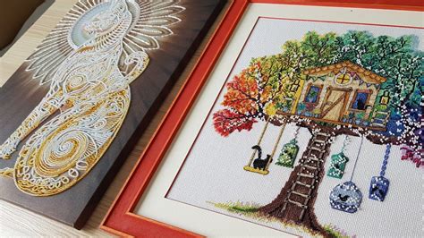 Обзор. Вышивка бисером "Баст" , вышивка нитками "Кошкин дом" Abris Art ...