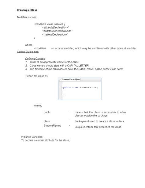 Image result for Creating a Class