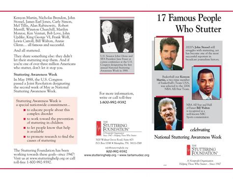 17 Famous People Who Stutter - Stuttering Foundation of America