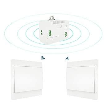 Wowobjects® 110-230V Wireless Light Switch and Receiver Kit Self ...