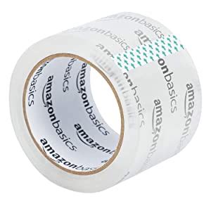 AmazonBasics Moving and Storage Packing Tape, 2.83"W x 49.9 Meters, 3"W ...