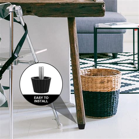 OUNONA 20pcs Screw in Furniture Levelers Adjustable Chair Feet with ...