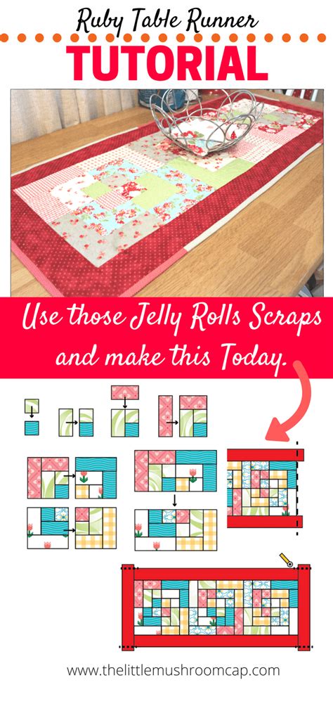 Jelly Roll Table Runner Tutorial 的图像结果