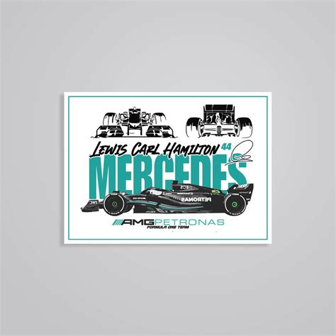 Mercedes AMG F1 Lewis Hamilton Cars & Bikes Stickers