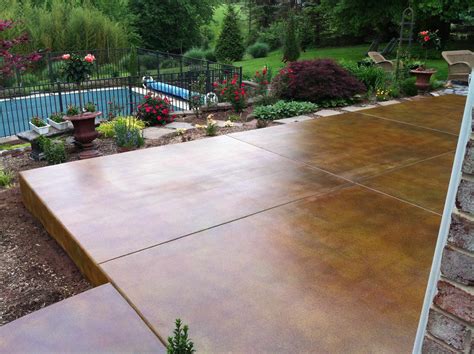 Stained Concrete Patio Modern
