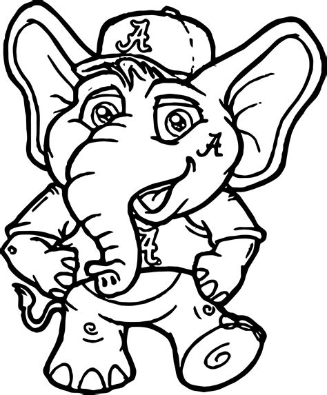 Alabama Football Coloring Pages - Wecoloringpage.com | Football ...
