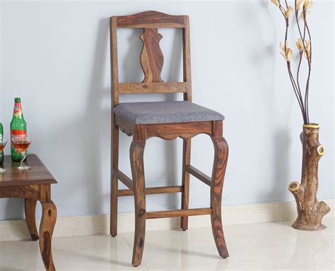 Buy Online Denmark Solid Wood Bar Chair