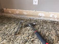 How To Remove A Granite Backsplash by Do It Yourself Brick Veneer Backsplash Remington Avenue How To Remove A Granite Backsplash