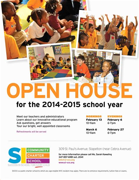 School Open House Flyer Template Free Of Back to School Open House at L ...