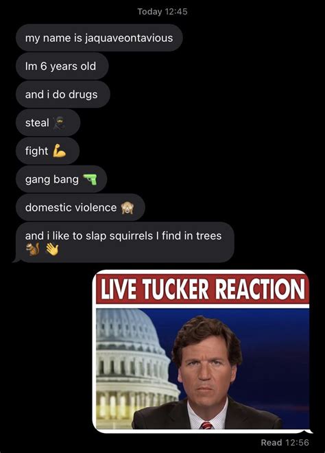 Live Tucker Reaction : r/shitposting