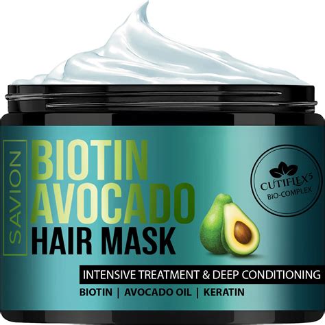Buy Savion Avocado Oil & Biotin Hair Mask - Intensive Treatment & Deep ...