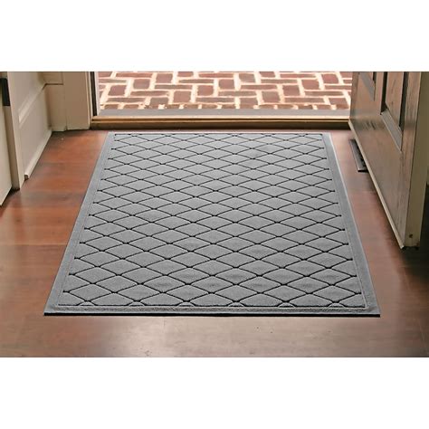 WaterHog 3-ft x 5-ft Medium Gray Polyester Rectangular Indoor or ...