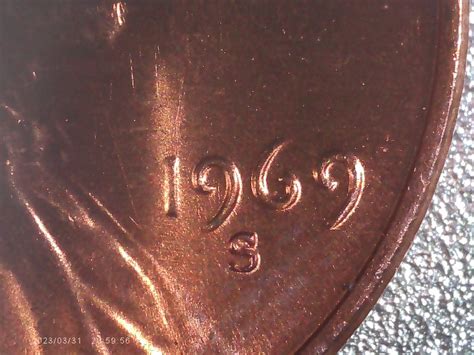 1969 s 1969s Double Die Obverse DDO Lincoln Memorial. Beautiful Red ...